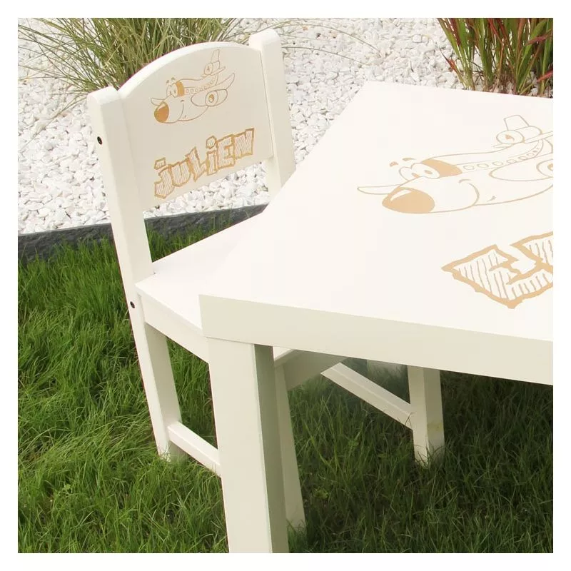 Chaise enfant personnalisée - Avion