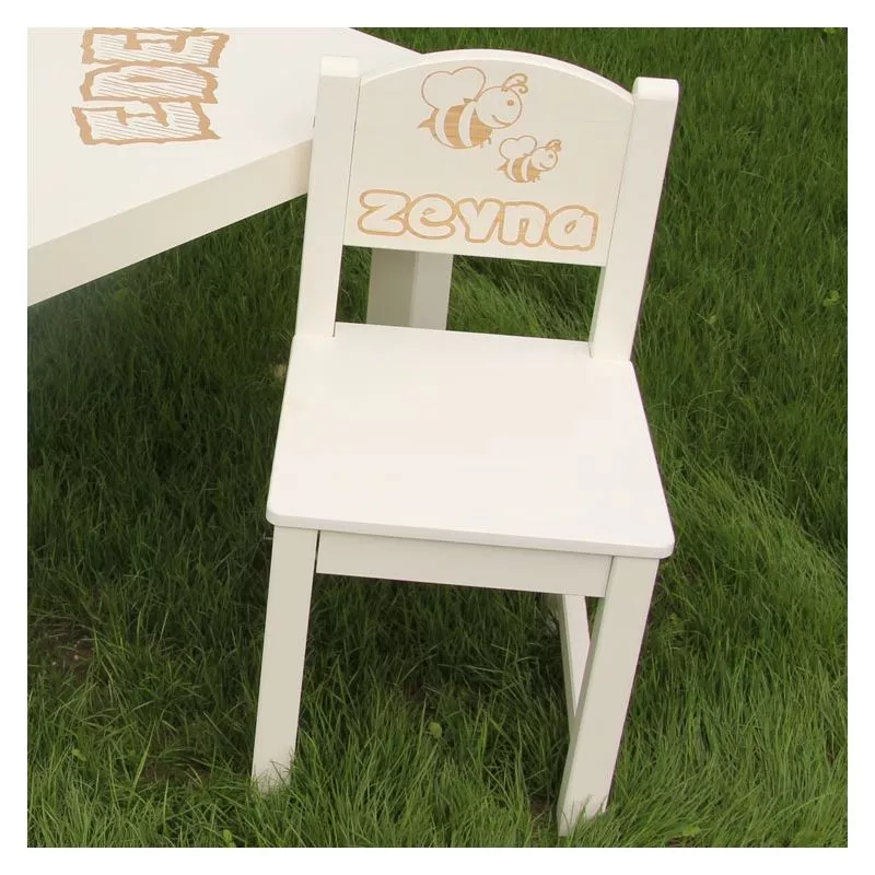 Chaise enfant personnalisée - Abeille