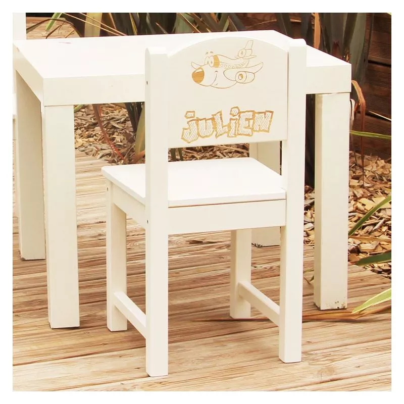 Chaise enfant personnalisée - Avion