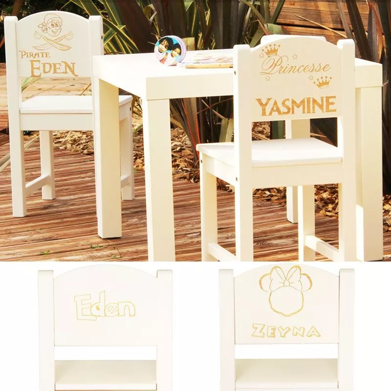 Chaise enfant personnalisée