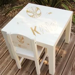 Table personnalisée enfant - Spider man