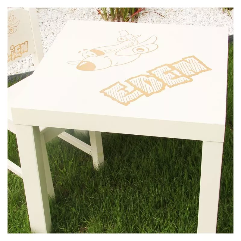 Table enfant personnalisée - Avion