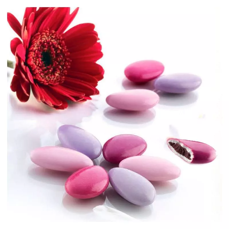 Dragées chocolat thème Rosé - 1kg