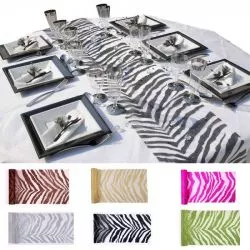 CHEMIN DE TABLE zebra 28cmx5 