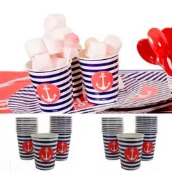 Gobelet thème mer 10 pieces