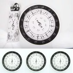 Assiette jetable thème Music (lot 10)