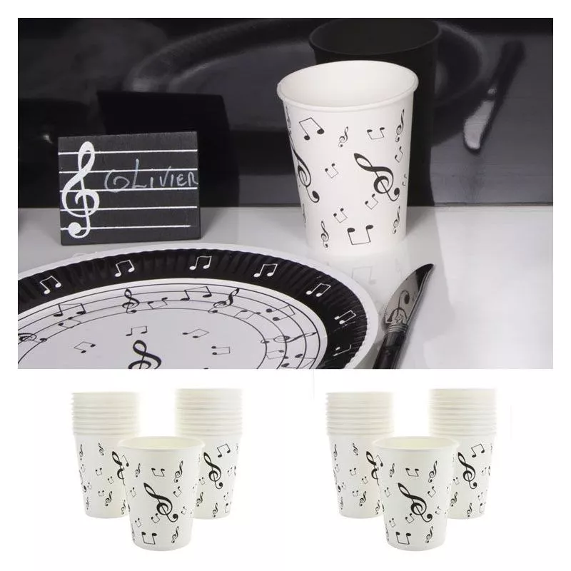 Gobelet thème Music les 10psc