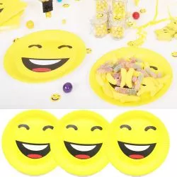 Assiette jetable en carton FUN, lot de 10 assiettes jetables pas cher