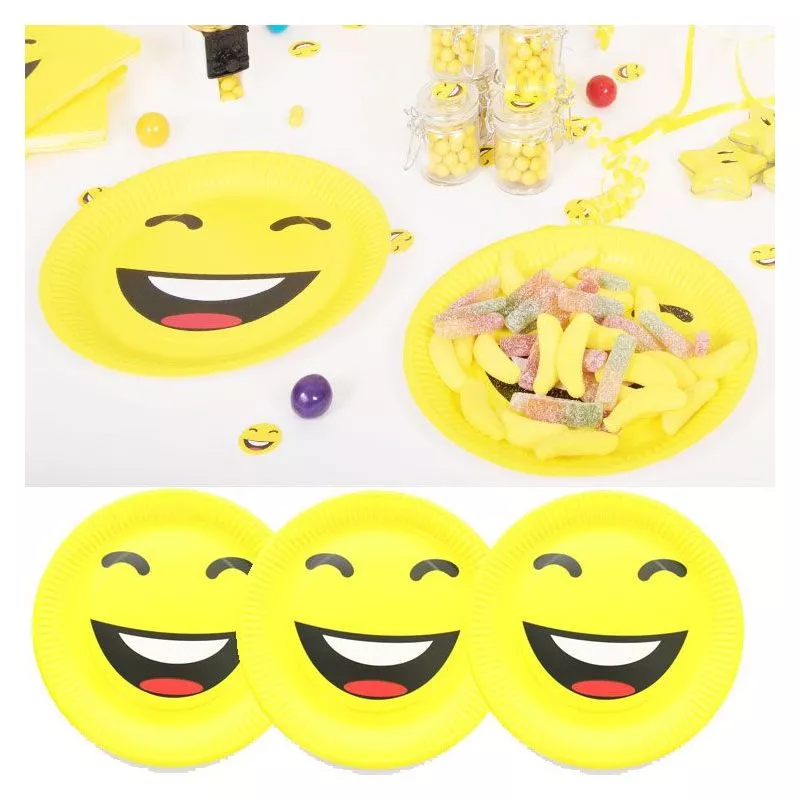 Assiette jetable en carton FUN, lot de 10 assiettes jetables pas cher