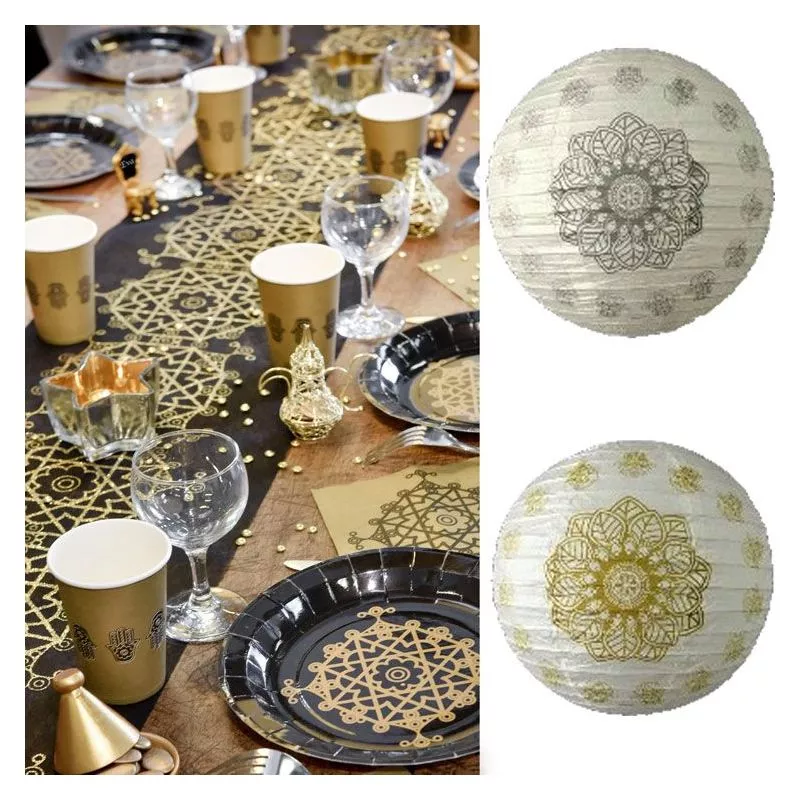 Lampion décoration Oriental Ø 30cm (lot de 2)