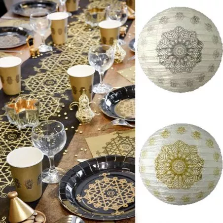 Lampion décoration Oriental Ø 30cm (lot de 2)