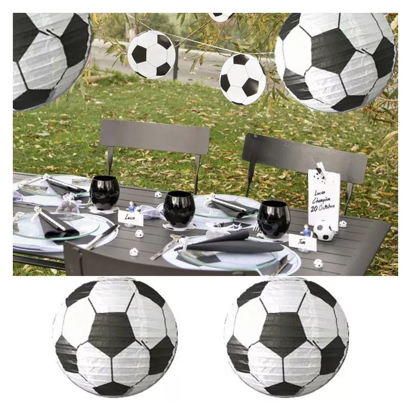 2 lampions dèco Foot Ø30cm