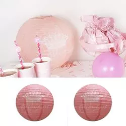 Lampions bapteme Princesse Ø30cm (les 2)
