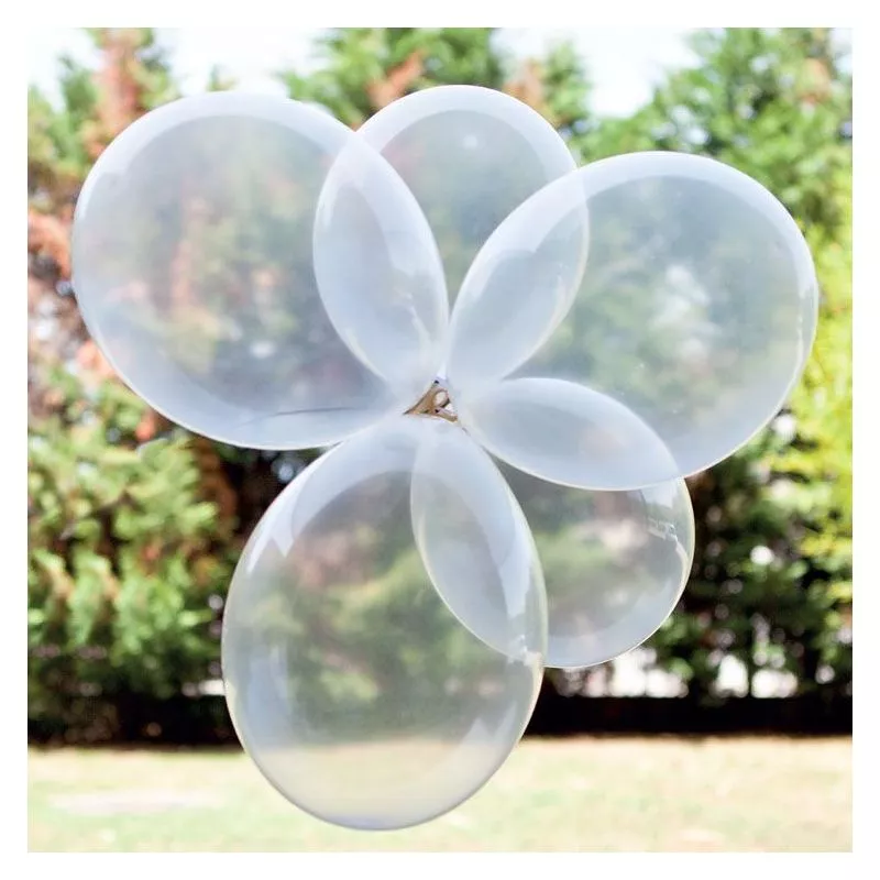 Ballons transparent à confettie 30cm