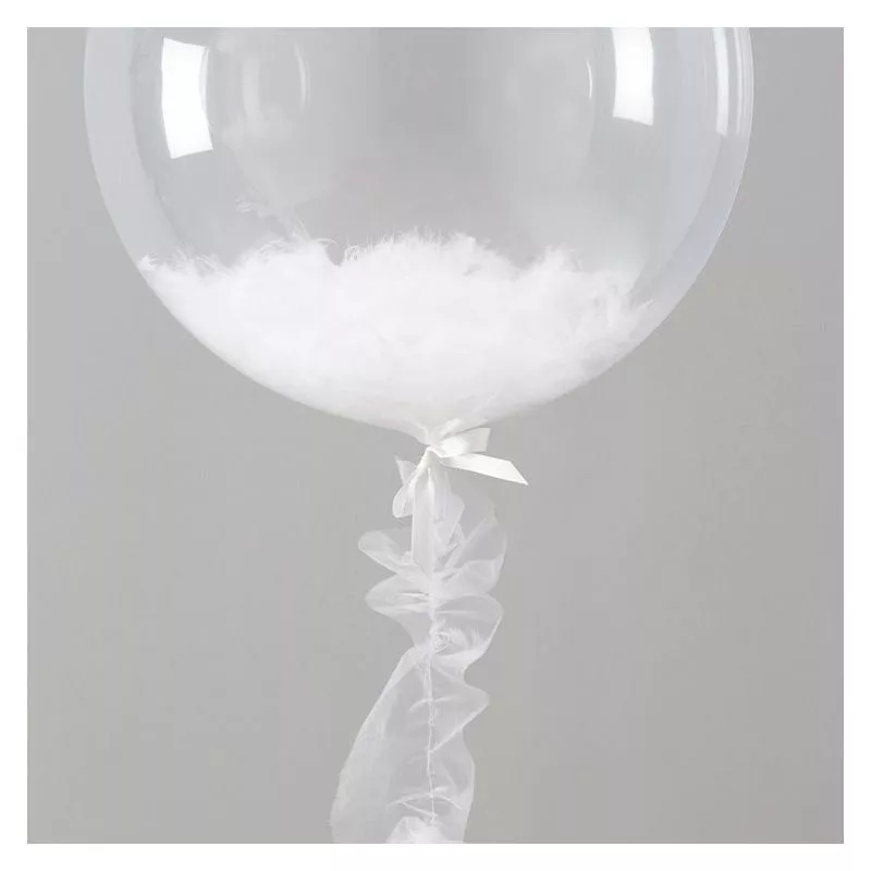 Ballon transparent géant mariage à confettis