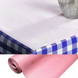 Nappe rose en papier gaufré 20m