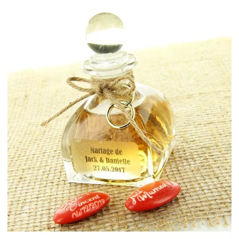 Mignonnette mariage Luxe bouteille cognac