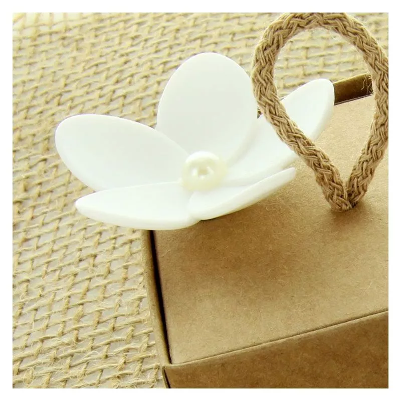 Fleurs déco perlée PVC