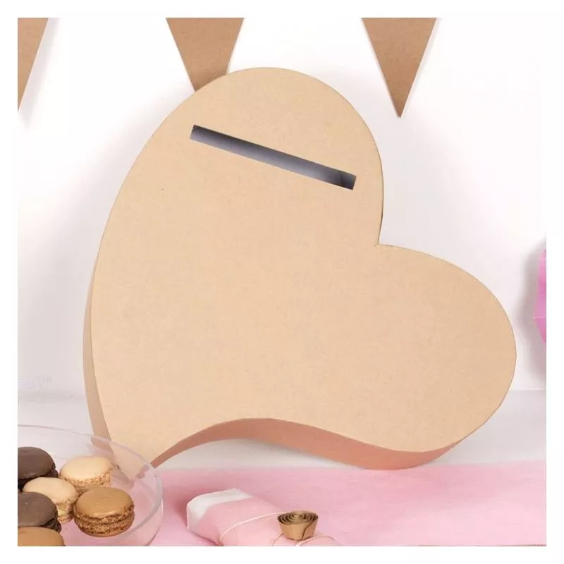 Urne mariage Coeur - Kraft