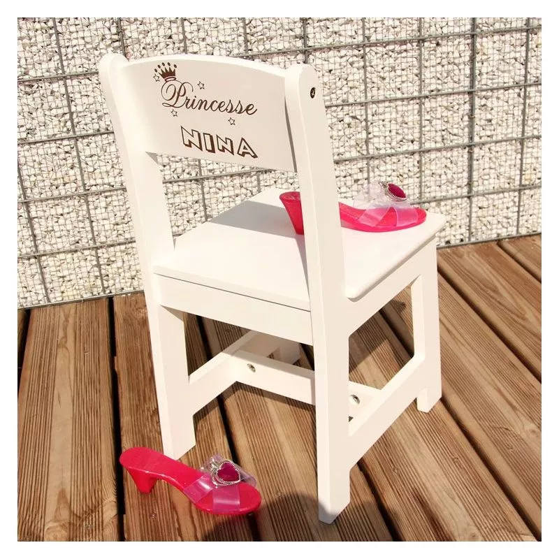Chaise enfant personnalisée - Princesse