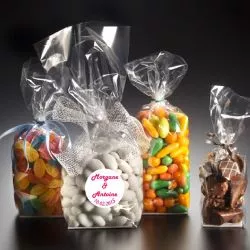 Sachet confiseries fond carré 8 x 24cm
