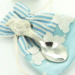 Cuillère bébé métal Ourson