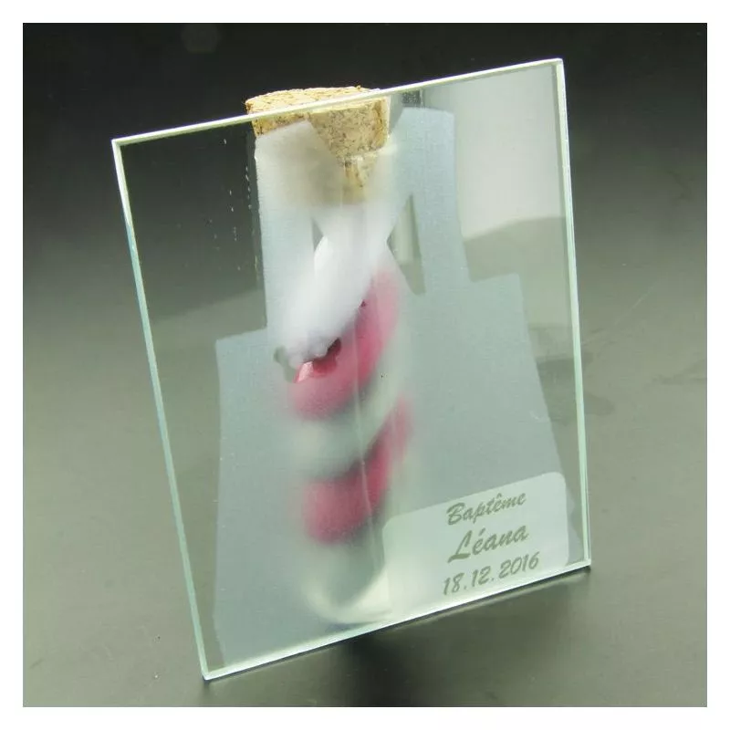 Dragées bapteme fille - Eprouvette Minnie