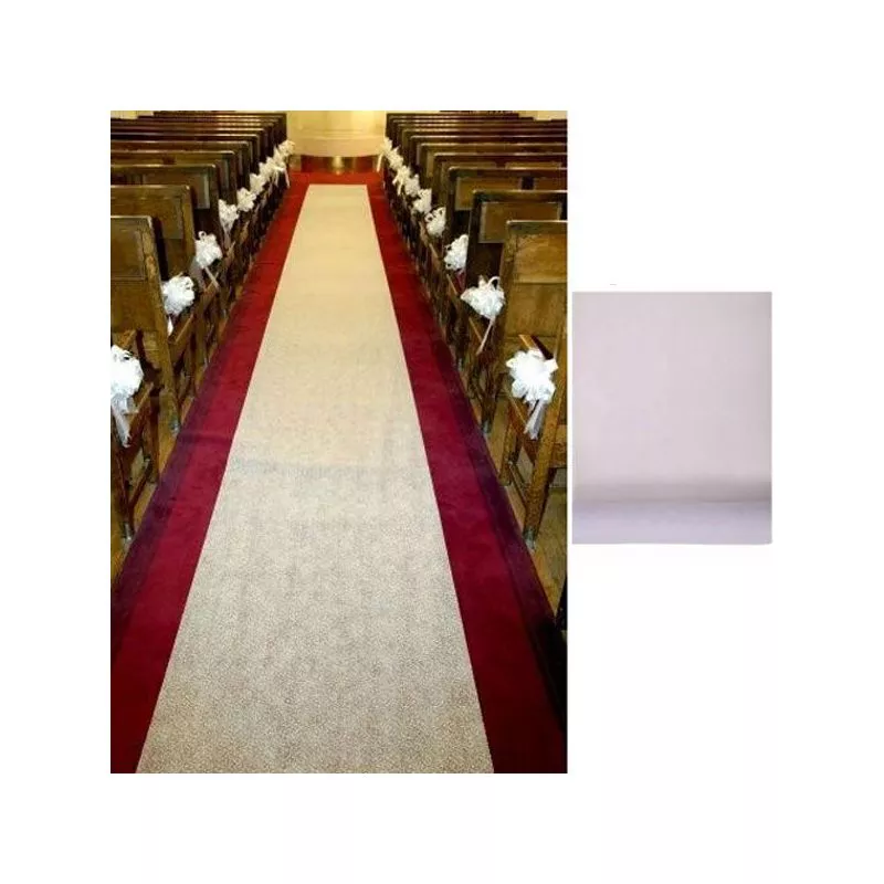 Tapis blanc mariage