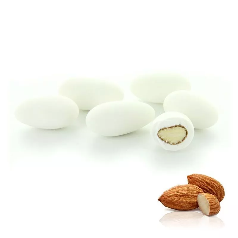 1kg dragées Amande pas cher Blanche