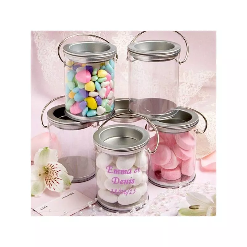 Pot peinture dragées transparent