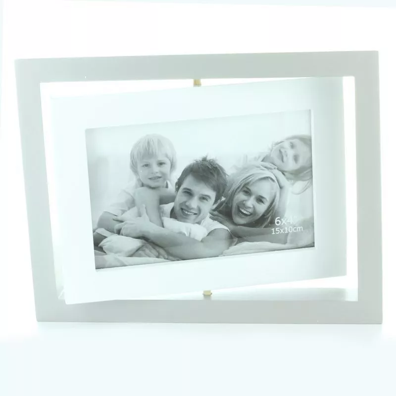 Cadre photo tournant en bois