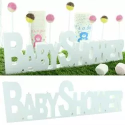 Bar à bonbon - Déco Baby shower en bois