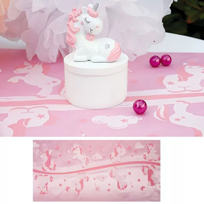 Chemin de table baptême Licorne