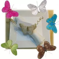 Papillons scintillants X6