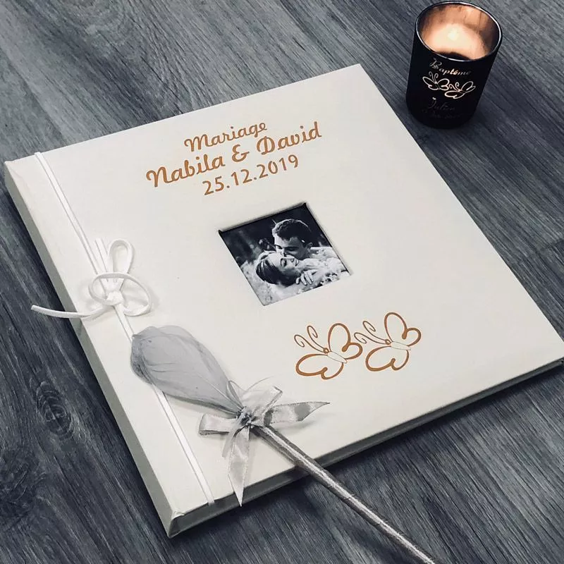 Livre d'or personnalisé / Album photo - Papillons
