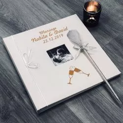 Livre d'or personnalisé / Album photo - Champagne