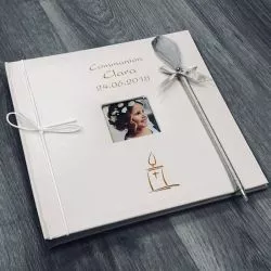 Livre d'or communion Personnalisé / Album photo - Bougie