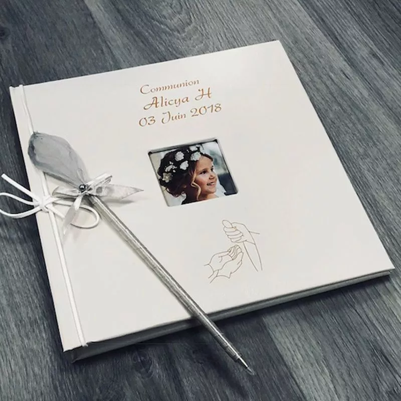 Livre d'or Personnalisé communion / Album photo - Hostie