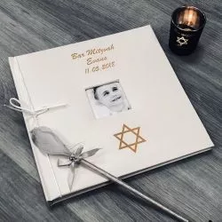 Livre d'or personnalisé / Album photo - Bar mitzvah