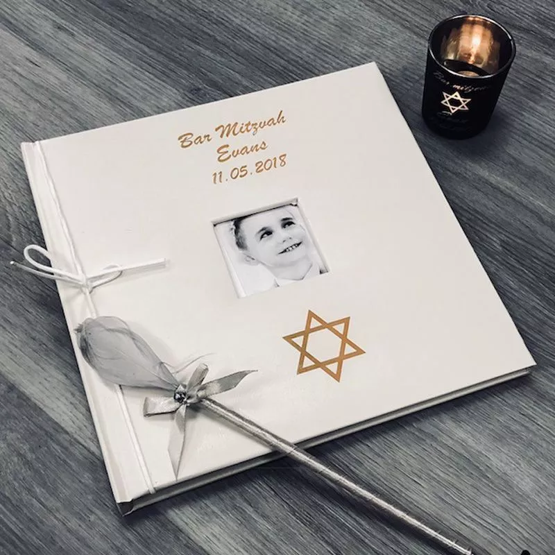 Livre d'or personnalisé / Album photo - Bar mitzvah