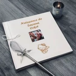 Livre d'or personnalisé / Album photo - Hello Ange