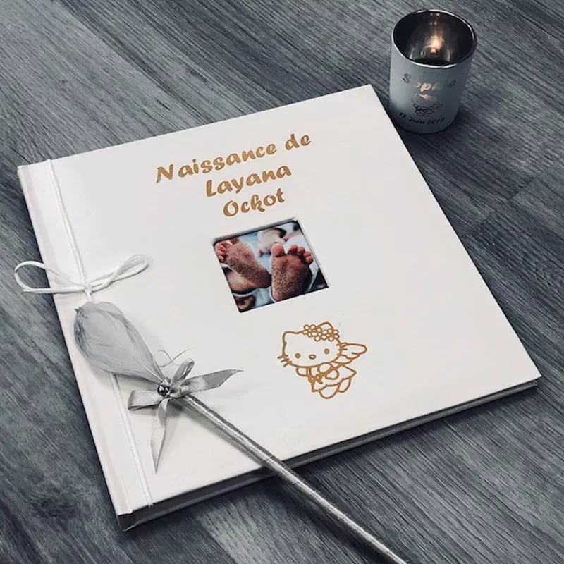 Livre d'or personnalisé / Album photo - Hello Ange