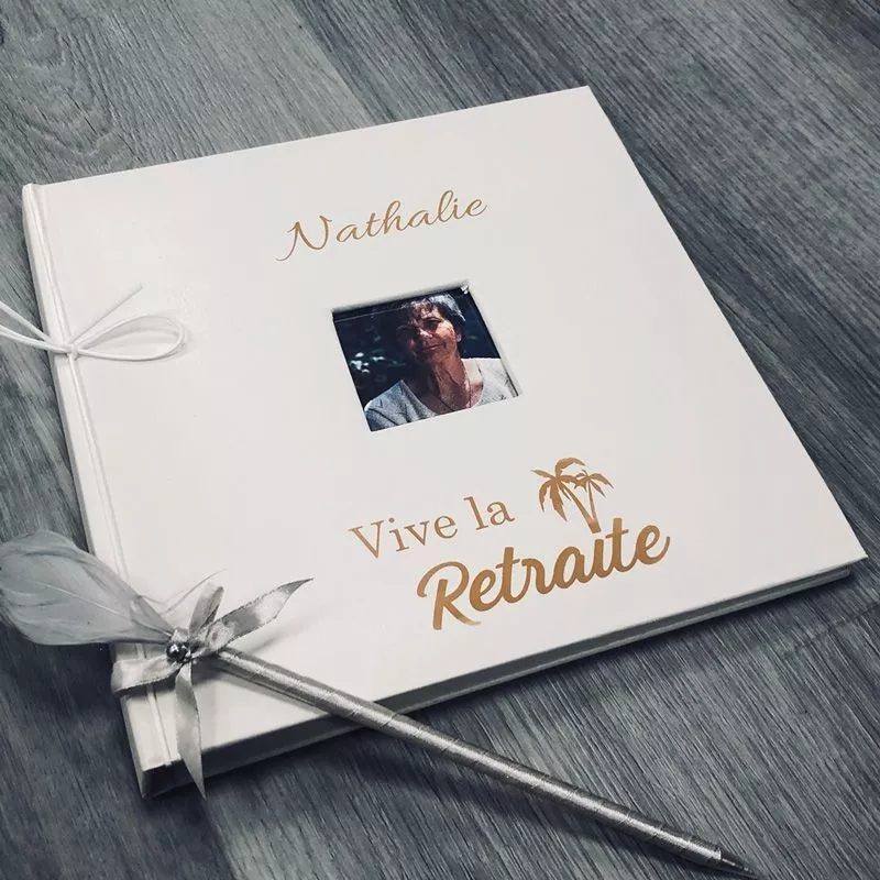 Livre d'or retraite personnalisé / Album photo