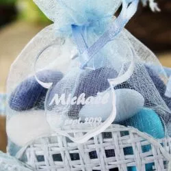 Etiquettes dragées plexi Mickey