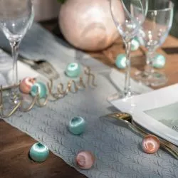 Boule rotin déco de table assortiment X10