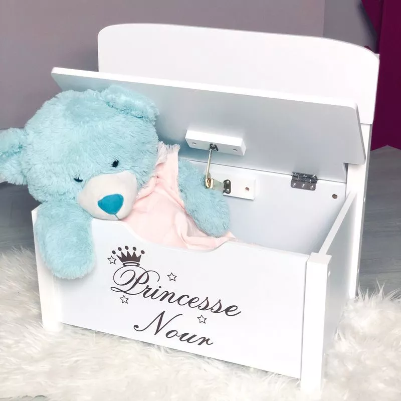 Coffre à jouet banc Personnalisée