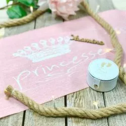 Chemin de table anniversaire Princesse - Coton