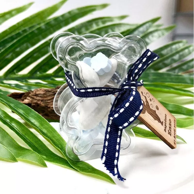 Boite dragées Ours plexi