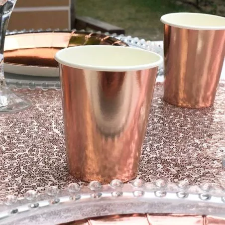 Gobelet rose gold 6 pieces