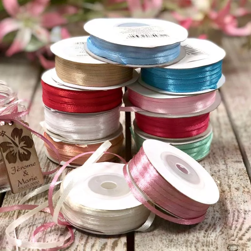 Ruban satin 3mm pas cher - 50m